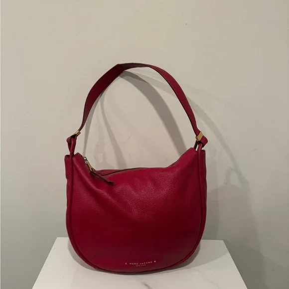 Marc Jacobs Red Leather Hobo Bag - Picture 2 of 13